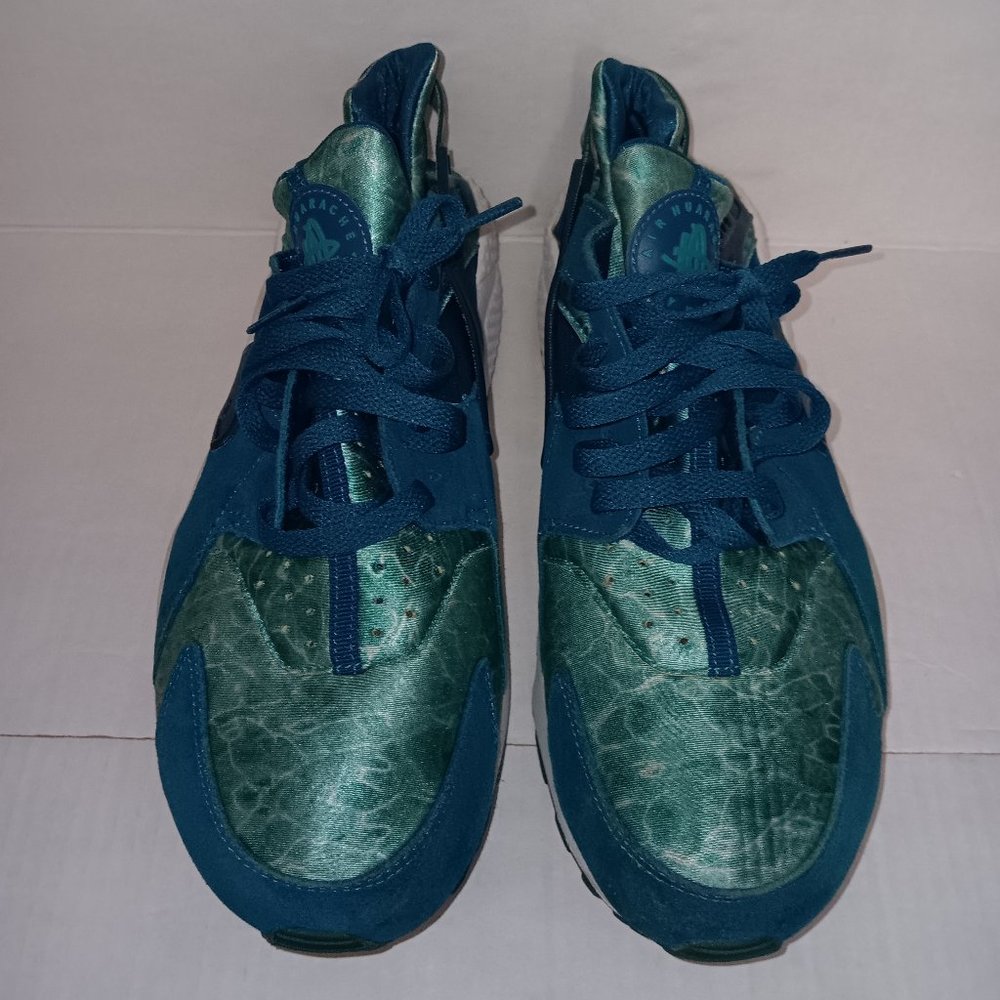 NIKE HUARACHE GREEN ABYSS TURBO GREEN SNEAKERS
